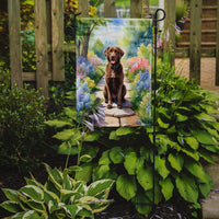 Chesapeake Bay Retriever Spring Path Garden Flag