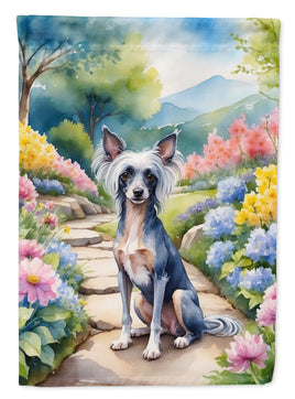 Chinese Crested Spring Path House Flag