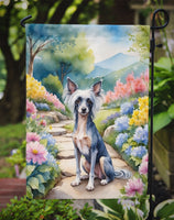 Chinese Crested Spring Path Garden Flag