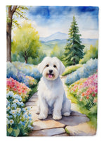 Coton de Tulear Spring Path Garden Flag