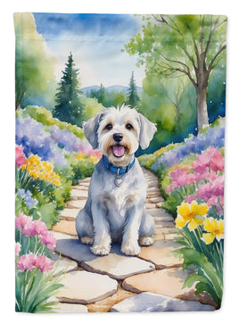 Dandie Dinmont Terrier Spring Path House Flag