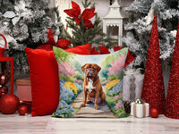 Dogue de Bordeaux Spring Path Throw Pillow