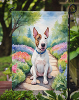 English Bull Terrier Spring Path Garden Flag