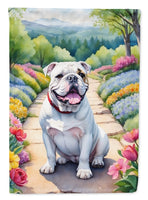 English Bulldog Spring Path House Flag