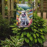 English Bulldog Spring Path Garden Flag