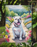 English Bulldog Spring Path Garden Flag