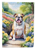 English Bulldog Spring Path House Flag