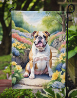 English Bulldog Spring Path Garden Flag