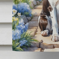 English Springer Spaniel Spring Path House Flag