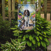 English Springer Spaniel Spring Path Garden Flag