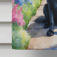 Flat-Coated Retriever Spring Path House Flag