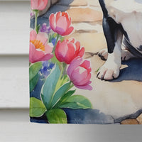 French Bulldog Spring Path House Flag