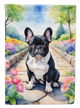 French Bulldog Spring Path Garden Flag