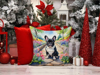 French Bulldog Spring Path Throw Pillow