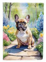 French Bulldog Spring Path House Flag