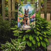 German Shepherd Spring Path Garden Flag