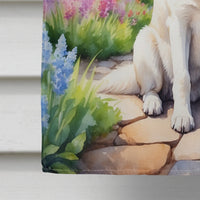 German Shepherd Spring Path House Flag