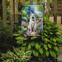 German Shepherd Spring Path Garden Flag