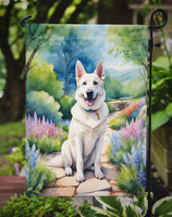 German Shepherd Spring Path Garden Flag