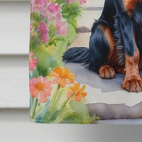 Gordon Setter Spring Path House Flag