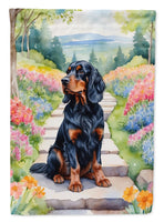 Gordon Setter Spring Path House Flag