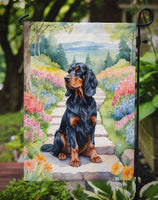 Gordon Setter Spring Path Garden Flag