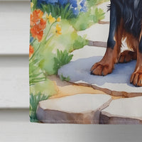 Gordon Setter Spring Path House Flag