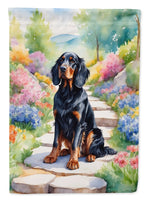 Gordon Setter Spring Path House Flag