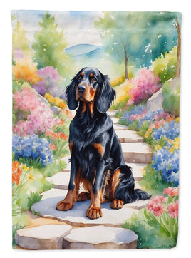 Gordon Setter Spring Path House Flag