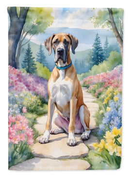 Great Dane Spring Path House Flag