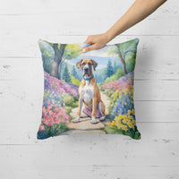 Great Dane Spring Path Throw Pillow