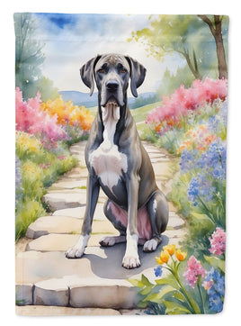 Great Dane Spring Path House Flag