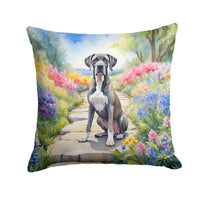 Great Dane Spring Path Throw Pillow