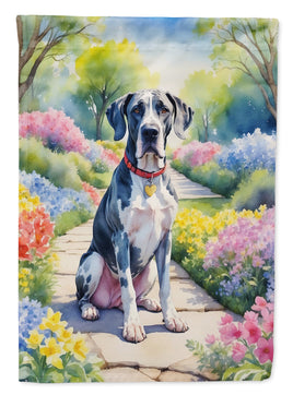 Great Dane Spring Path House Flag