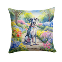 Great Dane Spring Path Throw Pillow