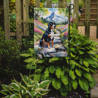 Greater Swiss Mountain Dog Spring Path Garden Flag