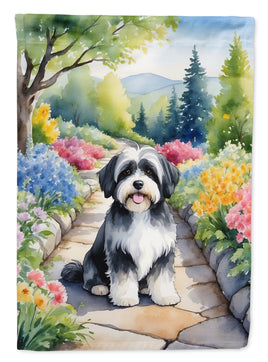 Havanese Spring Path Garden Flag