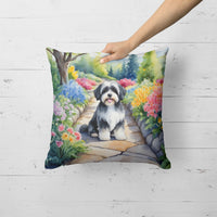 Havanese Spring Path Throw Pillow