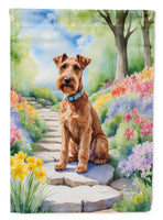 Irish Terrier Spring Path House Flag