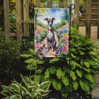 Italian Greyhound Spring Path Garden Flag