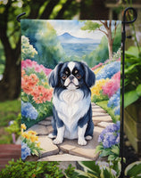 Japanese Chin Spring Path Garden Flag