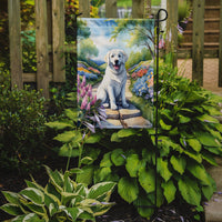 Kuvasz Spring Path Garden Flag