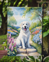 Kuvasz Spring Path Garden Flag