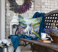 Kuvasz Spring Path Throw Pillow