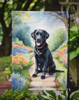 Labrador Retriever Spring Path Garden Flag