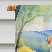 Lakeland Terrier Spring Path House Flag