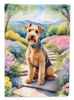 Lakeland Terrier Spring Path House Flag