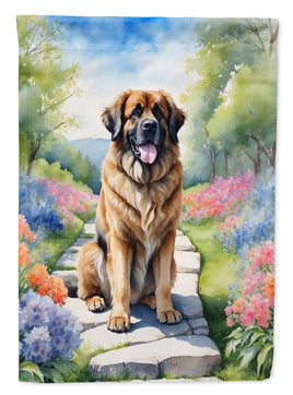 Leonberger Spring Path House Flag