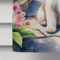 Lhasa Apso Spring Path House Flag