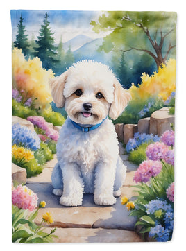 Maltipoo Spring Path House Flag